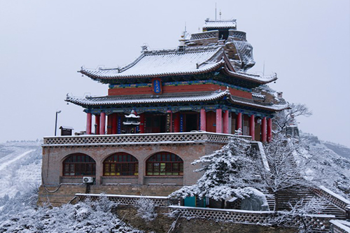 二郎山景区23年雪景